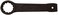 Jetech Box End Ring Slogging Spanner, Striking Ring Wrench 27mm, CR-V Steel 12-Point Flat Strike Wrench, Single Head Spanner Hand Tool for Mechanical Automotive Repair - OFSS-27