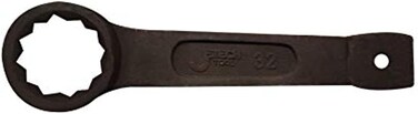 Jetech Box End Ring Slogging Spanner, Striking Ring Wrench 32mm, CR-V Steel 12-Point Flat Strike Wrench, Single Head Spanner Hand Tool for Mechanical Automotive Repair - OFSS-32