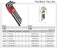 Jetech 10-Piece Hex Key Wrench Set, Standard Length, Metric, Heat-Treated, L-Style, Flat, Premium Alloy Steel with Black Finish 1.5mm to 12mm Allen Key Set - PS-B10