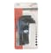 Jetech 10-Piece Hex Key Wrench Set, Standard Length, Imperial, Heat-Treated, L-Style, Flat, Premium Alloy Steel with Black Finish 1/6 to 1/2 Allen Key Set - PS-B10IN