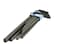 Jetech 10-Piece Hex Key Wrench Set, SAE, Heat-Treated, L-Style, Flat, Premium Alloy Steel with Black Finish, 1/6-inch to 1/2-Inch Large Allen Key Set - PL-B10IN