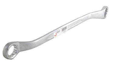 Jetech Double Ended Ring Wrench, Size 27 x 32 mm, With Offset Heads, Durable Cr-V Steel Box Spanner, 12-Point Ring Spanner, Ideal for Automotive Repair and Maintenance Tasks - OFS27-32