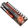 Jetech 14-Piece Socket Set, 1/4-Inch Drive. 4-14mm Socket Wrench Kit, Metric CR-V Sockets, Quick Release Spanner, Includes Storage Rack, Chrome Vanadium Alloy Steel, 6-Point Design - SK1/4-14SJ
