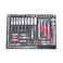 Jetech 230-Piece Tool Set in 6-Drawer Trolley, Mechanic Tool Set, Heavy Duty Workshop Tool Chest with Complete Mechanic Hand Tools, Lockable Cabinet, Garage Storage Cart with Wheels - RC-230S