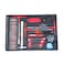 Jetech 230-Piece Tool Set in 6-Drawer Trolley, Mechanic Tool Set, Heavy Duty Workshop Tool Chest with Complete Mechanic Hand Tools, Lockable Cabinet, Garage Storage Cart with Wheels - RC-230S