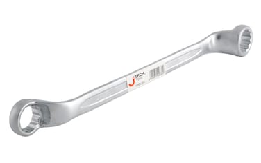 Jetech Double Ring Wrench 24 x 26 mm, 75 Degree Offset, Heavy Duty Industrial-Grade Spanner, Chrome Vanadium Steel, Hand Tool for Automotive, Workshop &amp; Industrial Use &ndash; JET-OFS24-26A