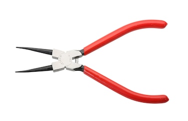 Jetech 5-Inch Snap Ring Pliers, Internal Circlip Pliers with Straight Jaw, Premium Chrome Vanadium Steel, Coil Spring, Red - SR-5A