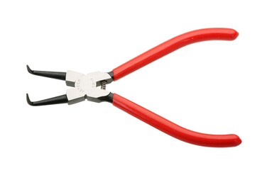 Jetech Mini Bent Needle Nose Pliers 124mm Bent Long Nose Plier, Internal Snap Ring Pliers, Needle Remover Pliers Fishing Tools Precision Pliers for Jewelry Making and Small Object Gripping - SR-5C