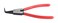 Jetech Mini Bent Needle Nose Pliers 9 Inch Bent Long Nose Plier, Extermal Snap Ring Pliers, Needle Remover Pliers Fishing Tools Precision Pliers for Jewelry Making and Small Object Gripping - SR-9D