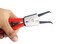 Jetech Mini Bent Needle Nose Pliers 9 Inch Bent Long Nose Plier, Extermal Snap Ring Pliers, Needle Remover Pliers Fishing Tools Precision Pliers for Jewelry Making and Small Object Gripping - SR-9D