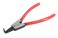 Jetech Mini Bent Needle Nose Pliers 9 Inch Bent Long Nose Plier, Extermal Snap Ring Pliers, Needle Remover Pliers Fishing Tools Precision Pliers for Jewelry Making and Small Object Gripping - SR-9D