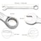 Jetech 34mm Combination Wrench - Industrial Grade Spanners with 12-Point Design, 15-Degree Offset, Made with Durable Chrome Vanadium - COM-34