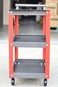 Jetech 3-Tier Rolling Tool Cart, Thick Steel Plate 1.5mm, Metal Mechanic Tool Cart on Wheels, Heavy Duty Rolling Carts with Wheels, Utility Service Carts for Mechanics Garage Warehouse Workshop Repair Shop - RC-3A