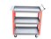 Jetech 3-Tier Rolling Tool Cart, Thick Steel Plate 1.5mm, Metal Mechanic Tool Cart on Wheels, Heavy Duty Rolling Carts with Wheels, Utility Service Carts for Mechanics Garage Warehouse Workshop Repair Shop - RC-3A