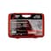 Jetech 142-Piece Socket Set, Professional Mechanical Tool Kit, 3-Drive Metric Socket Set (1/4", 3/8", 1/2"), Standard &amp; 12-Point Sockets, S2 Steel Bits, Go-Through Screwdrivers, Hinge Handle and Others in Heavy-Duty Case &ndash; SK-142SP