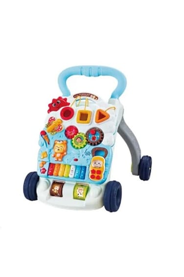 Youleen Dibao Bear 2-in-1 Baby Piano Walker 9Months+, Sit-to-Stand Learning Activity Center with Music, Lights, Adjustable Speed and Stability Water Tank &ndash; Safety Certified for Infants &amp; Toddlers