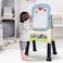 Youleen Adjustable Magnetic Double-Sided Easel (3 Years+) 2-in-1 Multifunctional Drawing Board &ndash; 360&deg; Rotating Kids Art Board with Handle &amp; Storage Tray