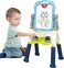 Youleen Adjustable Magnetic Double-Sided Easel (3 Years+) 2-in-1 Multifunctional Drawing Board &ndash; 360&deg; Rotating Kids Art Board with Handle &amp; Storage Tray