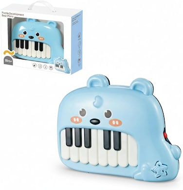 Youleen Smart Bear Piano &ndash; 2-in-1 Educational Musical Toy for Babies &amp; Toddlers, 8-Key Keyboard with Lights, Rhythm Modes &amp; Storytelling, Safety Certified Development Toy for Ages 12 Months+