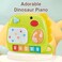 Youleen Adorable Dinosaur Piano for Toddlers &ndash; 2-in-1 Musical Learning Toy with 8-Key Keyboard, Animal Sounds, &amp; Interactive Lights &ndash; Early Education Musical Instrument for Boys &amp; Girls 3+ years
