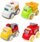 Youleen City Traffic Inertia Car Set - Friction Powered Town Vehicles for Toddlers (36m+), Safe ABS Plastic, Kids Toy Vehicle Set for Educational Play