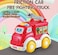 Youleen Fire Truck Toy for Toddlers &ndash; Friction Powered Town Fire Engine for Kids (36+ Months), Emergency Rescue Vehicle with Lights and Sounds, Educational Toy Car for Boys and Girls, Red