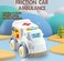 Youleen Ambulance Town Vehicle Toy for Kids - Realistic Lights &amp; Sound Effects, Interactive Sliding Doors - Age 19+ Months
