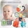 Youleen 16-Piece Newborn Sensory Toy Kit &ndash; High-Contrast Montessori Set for Babies 3 Months+ &ndash; Tactile Development Balls, Rattles, &amp; Crinkle Books &ndash; Ideal Infant Gift Set for Visual &amp; Motor Skills