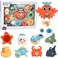 Youleen Splashy Bath Toy Set for Babies 3M+, Interactive Water Spray Animals &amp; Floating Toys, BPA-Free, Non-Toxic, Perfect Sensory &amp; Educational Toy for Tub Time