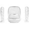 Harman Kardon SoundSticks 4, Bluetooth Wireless Streaming, Transparent Dome Design, Iconic Sculptural Design, Room-Filling Sound, Subwoofer with Rippled Surface, White
