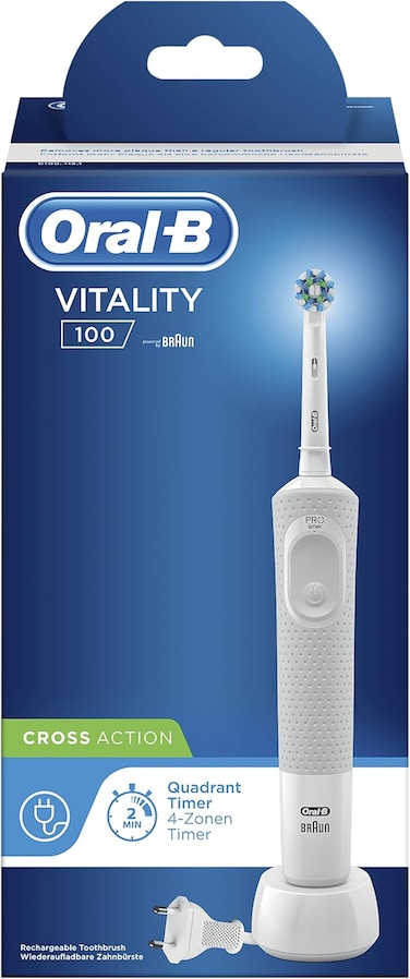 Braun Oral B Vitality 100 White Electric rechargeable toothbrush