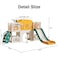 Toddler Multifunction Slide Set Kids Plastic Slides with Climber,Toddler Play Set with Basketball Hoop and Ball,Outdoor Indoor Playground
