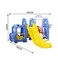 Bus Theme Colorful Plastic Swing Slide Set For Kids Indoor