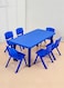 7 Pieces Rectangle Table And Chairs Children School Furniture