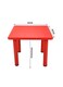 5 Pieces Kindergarten Furniture Red Color Table With Chair Set
