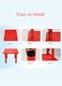 5 Pieces Kindergarten Furniture Red Color Table With Chair Set