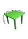 5 Pieces Indoor Plastic Furniture Green Square Table And Chair Set For Children