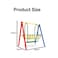 Multi-Function Double Kids Swing Chair Set Outdoor Playground Equipment Garden