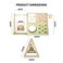 Multifunctional Game Toy Tent 6 in 1 Drawing Block Board Climbing Frame Basketball Hoop Toy Tent Suitable For 3 Years Children