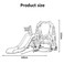 3 In 1 Toddler Climber Stairs Long Slide Sturdy Swing Set Slide And Swing For Kids Car Theme