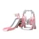3 In 1 Toddler Climber Stairs Long Slide Sturdy Swing Set Slide And Swing For Kids Car Theme
