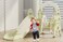 Combinational Kids Equipment Plastic Play Sets Indoor Toddler Slide And Swing
