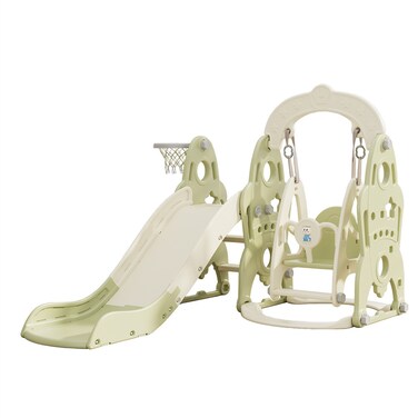 Combinational Kids Equipment Plastic Play Sets Indoor Toddler Slide And Swing