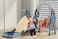 Children Indoor Playground Kids Colorful Rocket Theme Plastic Swing Slide Baby Multifunctional Toys