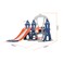3 In 1 Indoor Toddler Playground Baby Playroom Swing And Slides