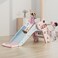 Fun Dinosaur Playground Plastic Kids Sliding Play Set Foldable Baby Slide