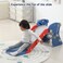 Cartoon Dinosaur Foldable Slide Home Game Indoor Kids Plastic Climbing Playground