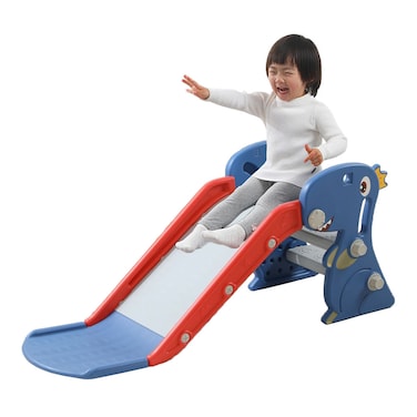 Cartoon Dinosaur Foldable Slide Home Game Indoor Kids Plastic Climbing Playground