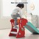 Bright Colors Dinosaur Shape Kids Slides For Plastic Children Indoor Kid