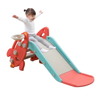 Baby Toy Slides Mini Indoor Slide Plastic Foldable Stair Slide Kids Playground Equipment